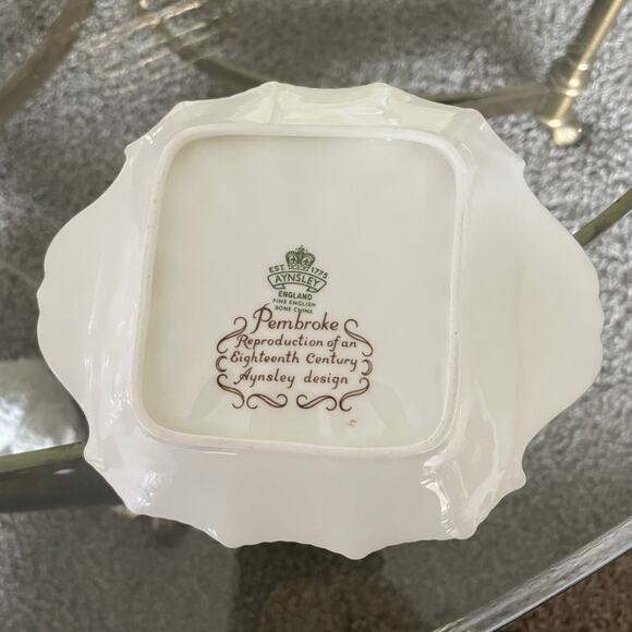 Aynsley PEMBROKE Dish Reproduction 18th Century Design England Fine China - Picture 11 of 13